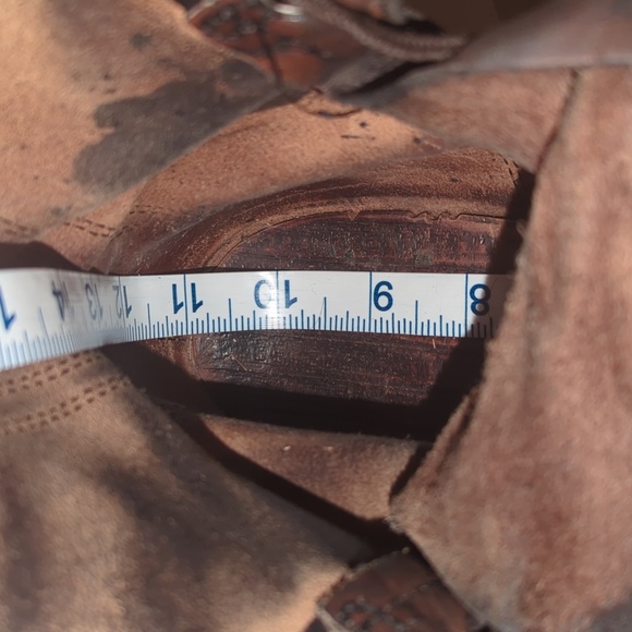 Vintage Leather Tall Combat Boots Military Boots 1978 8 Eye Punk Goth 9.5 Mens - Picture 14 of 14